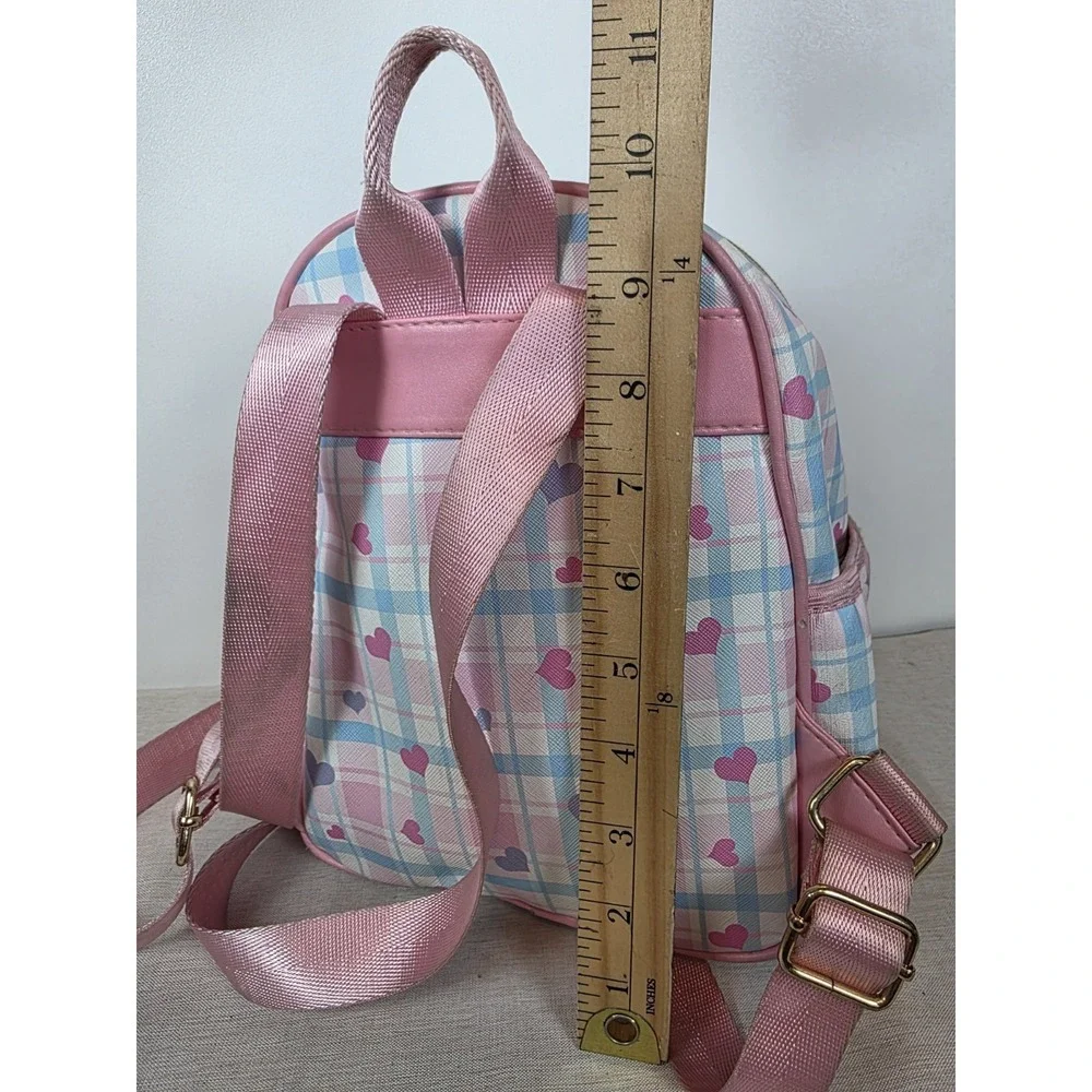 Sanrio Cinnamoroll mini backpack Pink Blue Plaid